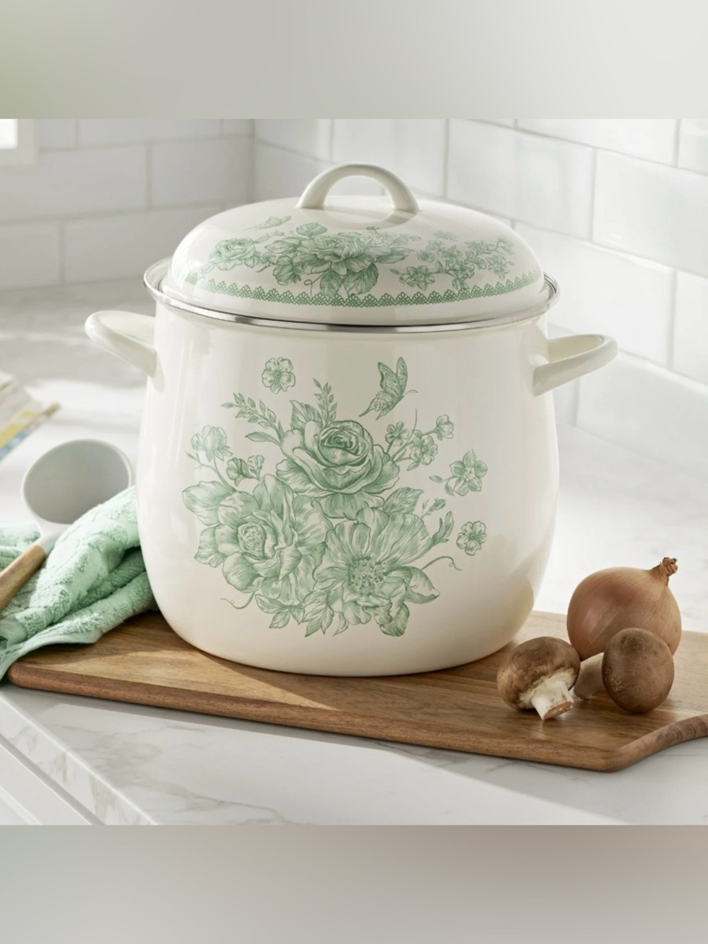 S•A•L•E🔥The Pioneer Woman Green Agatha 12qt Stockpot •Sold Out• - Picture 6 of 6